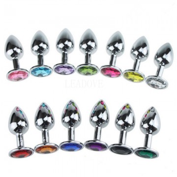 Stainless Crystal Butt Anal Plug  Jewelry Small  Butt Plug 